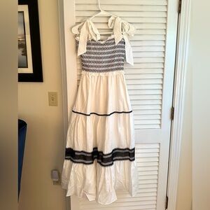 En Saison smock bodice midi dress